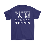 Tennis Gift, Some Grandpas play bingo, Real Grandpas Tennis, Grandpa tee, Unisex T-shirt, Grandfather gift, Grandfather t-shirt