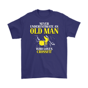 Crossfit Gift,Never underestimate an old man who loves crossfit,Grandpa tee, Unisex T-shirt, Grandfather gift, Grandfather t-shirt