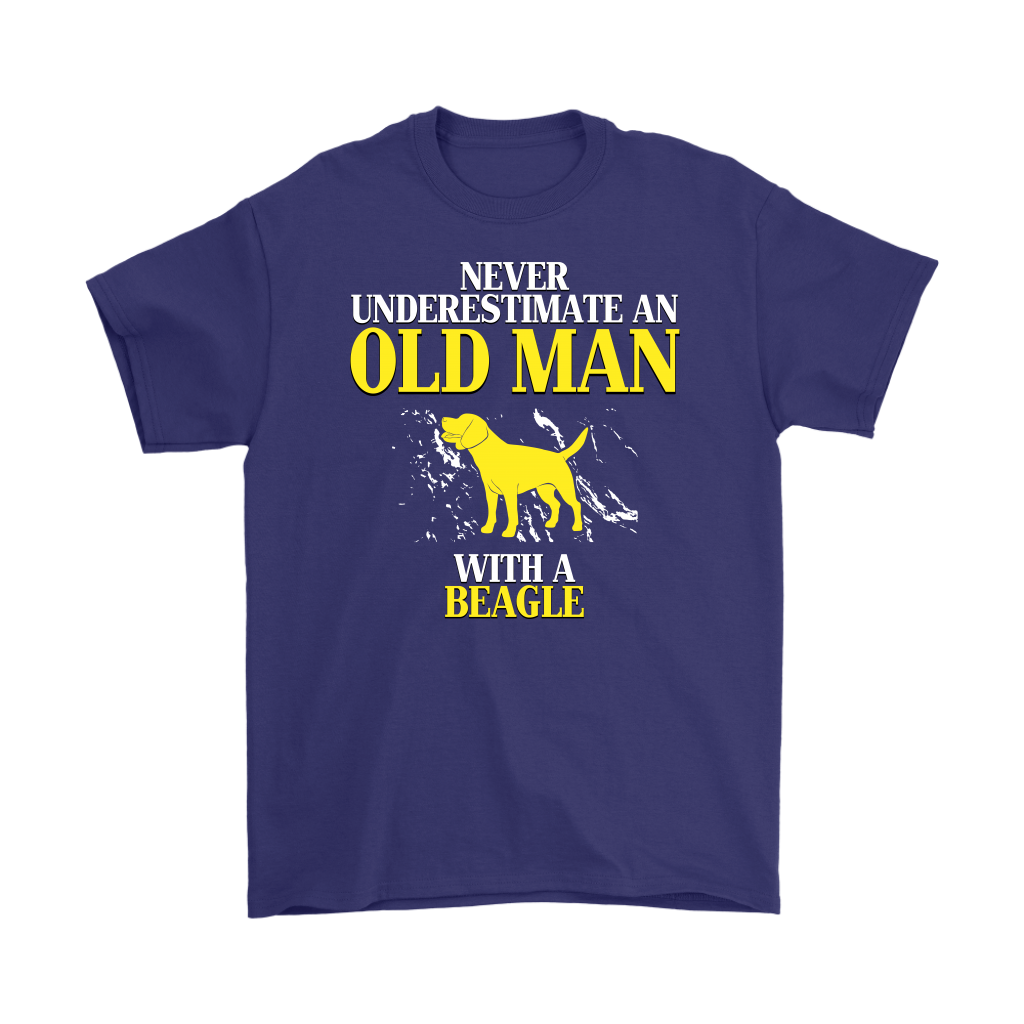 Beagle Gift, Never underestimate an old man with a Beagle, Grandpa tee, Unisex T-shirt, Grandfather gift, Grandfather t-shirt