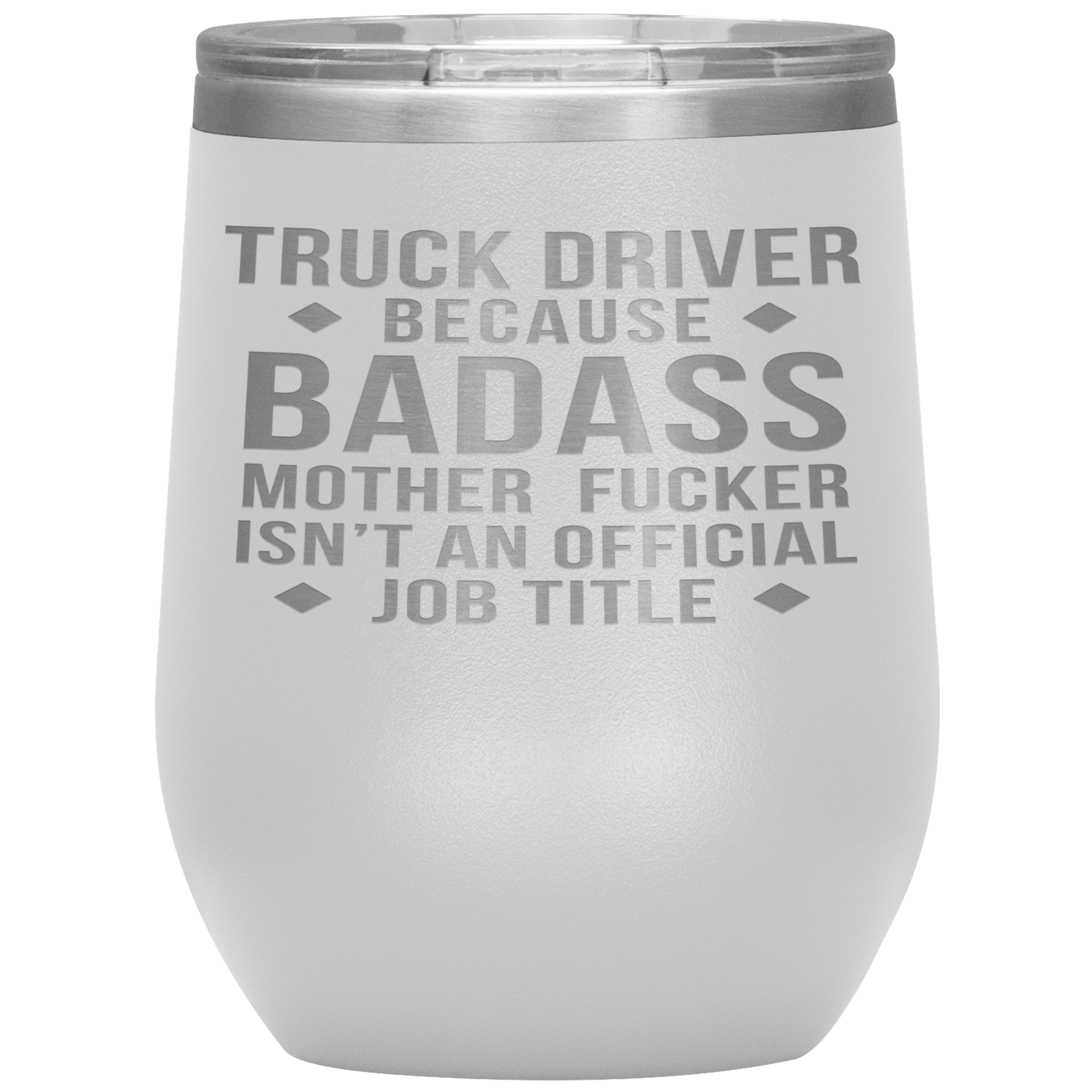 Truck Driver Gift, Truck Driver badass, 12oz Vacuum Tumbler, Travel mug, Coffee Tumbler, Present for Truck Driver Colleague