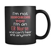 I'm not ignoring you I'm an ER Nurse