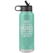Chef Gift Badass 32oz Water Bottle