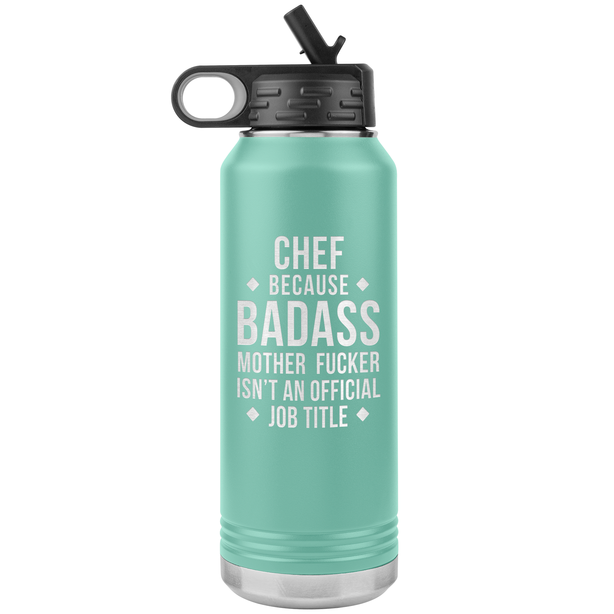 Chef Gift Badass 32oz Water Bottle