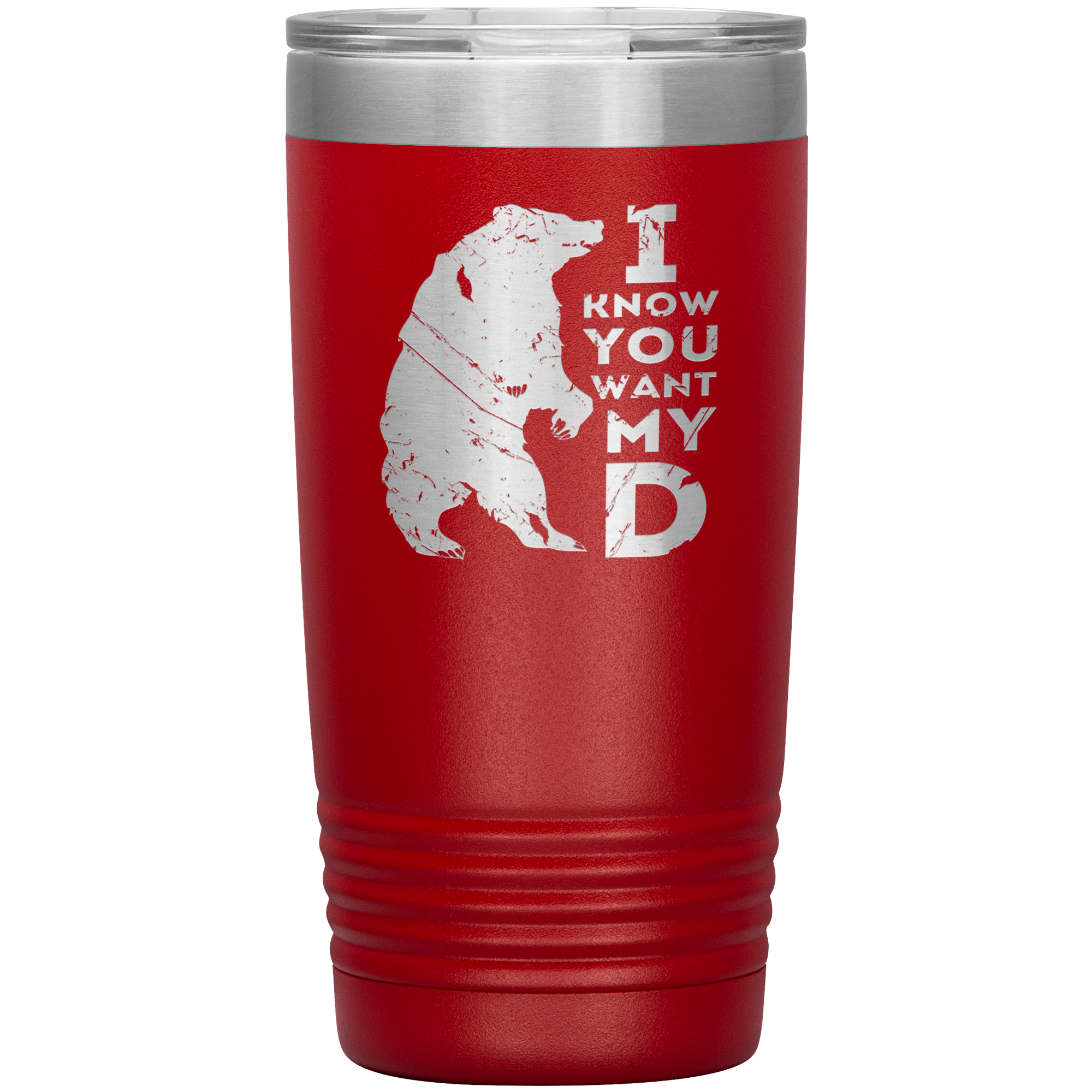 Beard Gift, I know you want my bearD, 20oz Tumbler, Travel mug, Coffee Tumbler, Tea Tumbler
