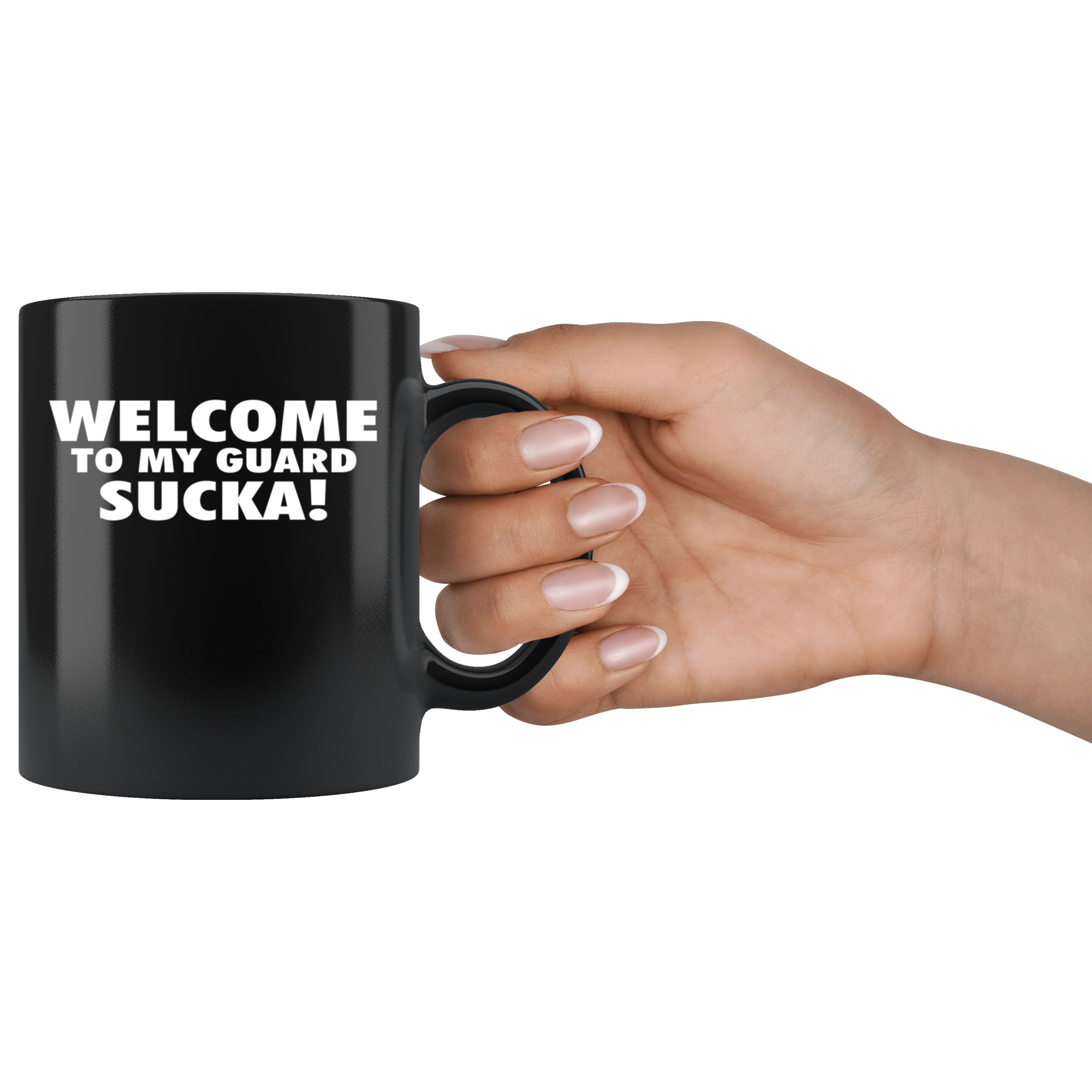 Mug Brazilian Jiu Jitsu BJJ - Welcome to my guard sucka! mug - BJJ Coffee Cup BJJ Coffee Mug (11oz) Black
