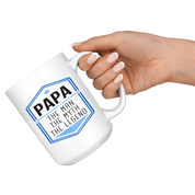 Grandpa White Mug, Birthday Present, Christmas Gift, Personalized White Mug, 15oz white mug, Cool Grandpa Gift