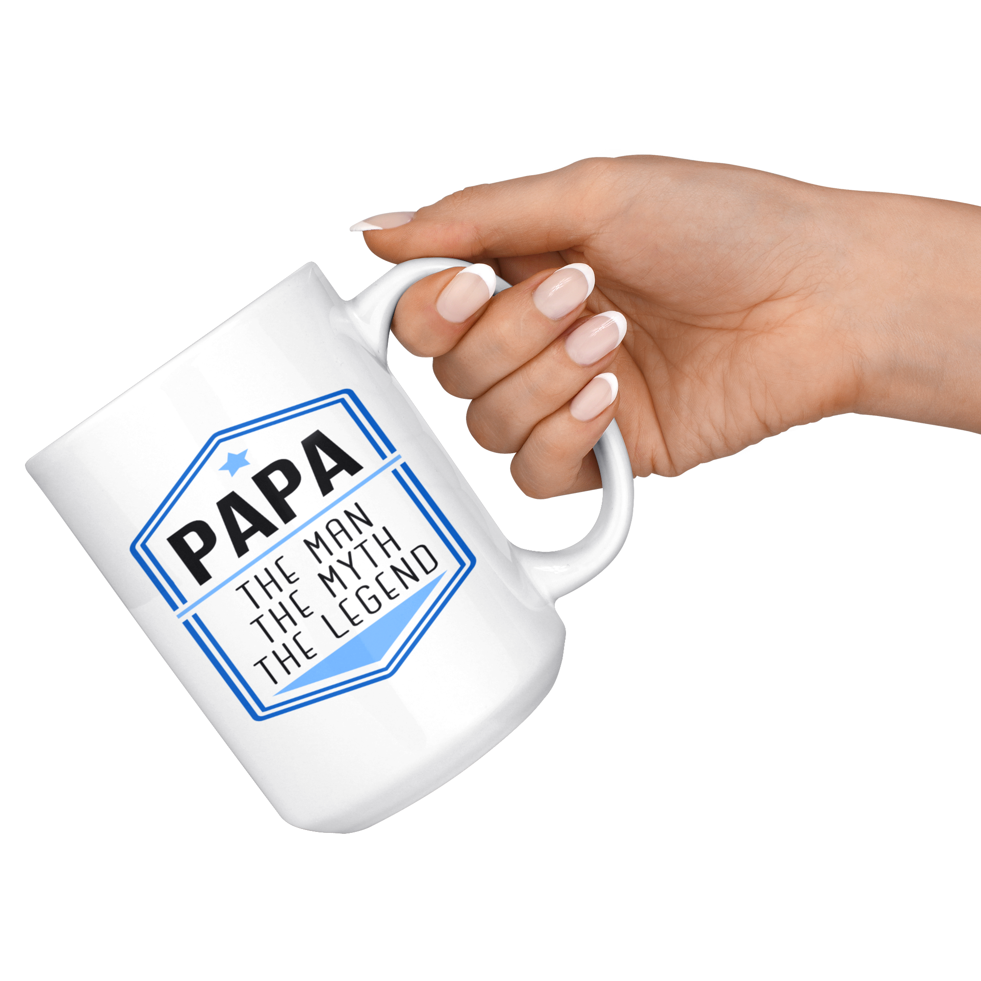 Grandpa White Mug, Birthday Present, Christmas Gift, Personalized White Mug, 15oz white mug, Cool Grandpa Gift